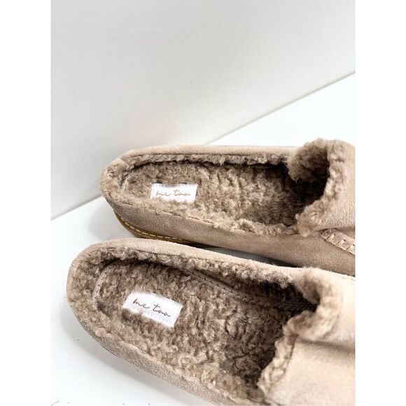 Me too Mules Womens Size 10 Tan Leather Upper Hayley Shearling Slip On Shoes - Picture 7 of 8